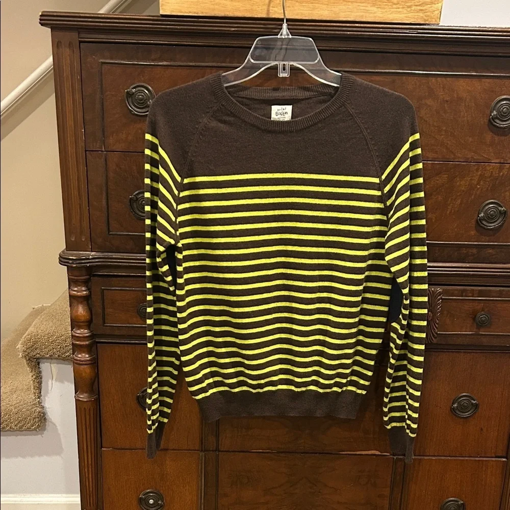 Mini Boden Cashmere Blend Striped Crewneck Kids Size 11-12 Years